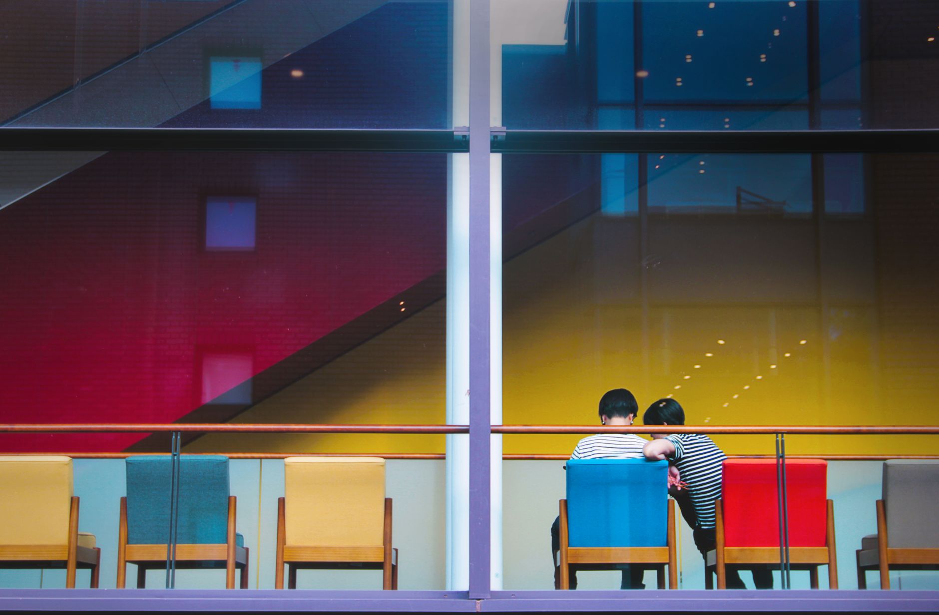 couple sitting on chairs